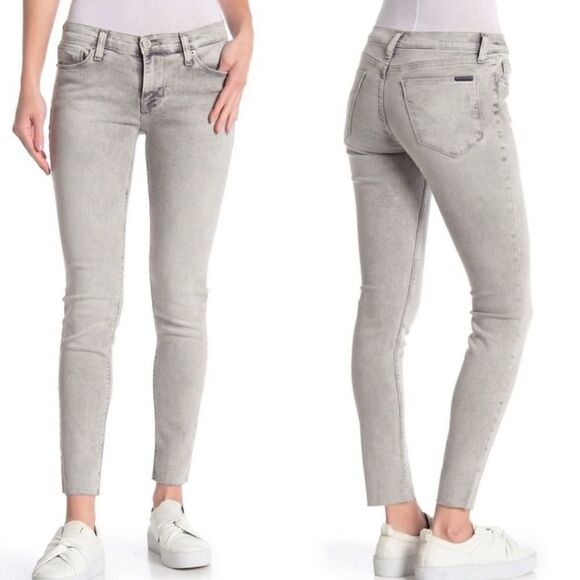 Hudson Krista Super Skinny Gray Ankle Jeans - Picture 3 of 12